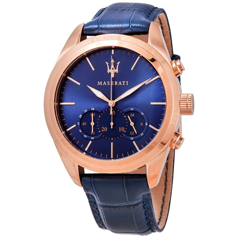 Maserati Traguardo Chronograph Blue Dial Men's Watch #R8871612015 - Watches of America