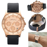 Marc By Marc Jacobs Blade Rose Gold Women's Leather Chronograph Watch MBM1188 - Watches of America #2