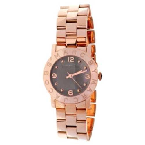 Marc By Marc Jacobs Amy Black Women's Rose Gold Classic Watch  MBM8610 - Watches of America