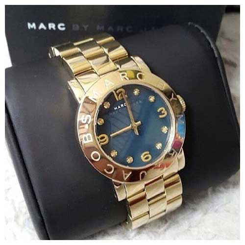 Marc By Marc Jacobs Amy Black Women's Gold Classic Watch MBM8619 - Watches of America #2