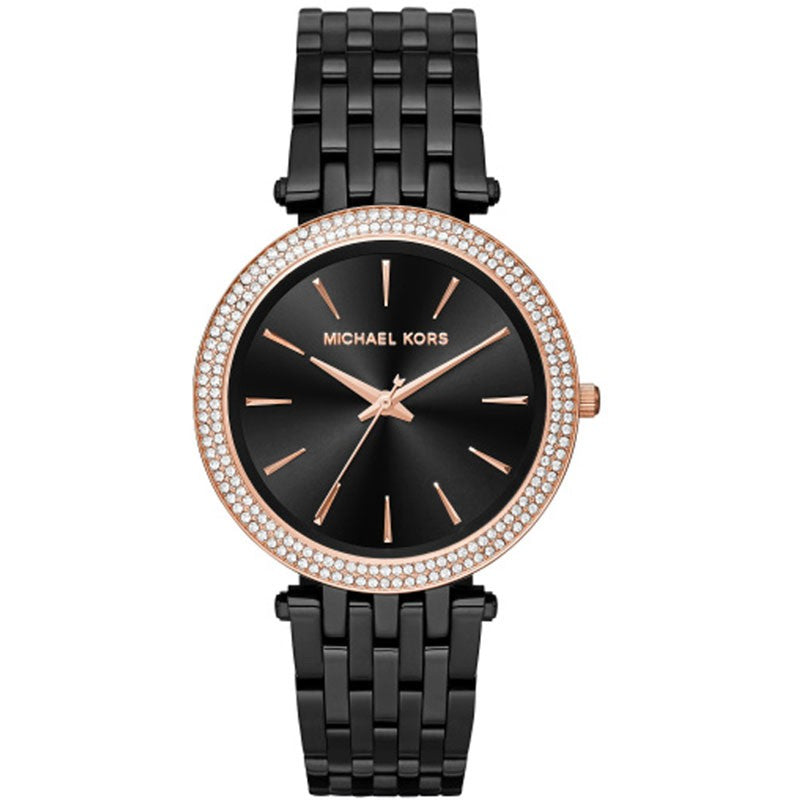 Michael Kors Darci Crystal Paved Black Dial Ladies Watch  MK3407 - Watches of America