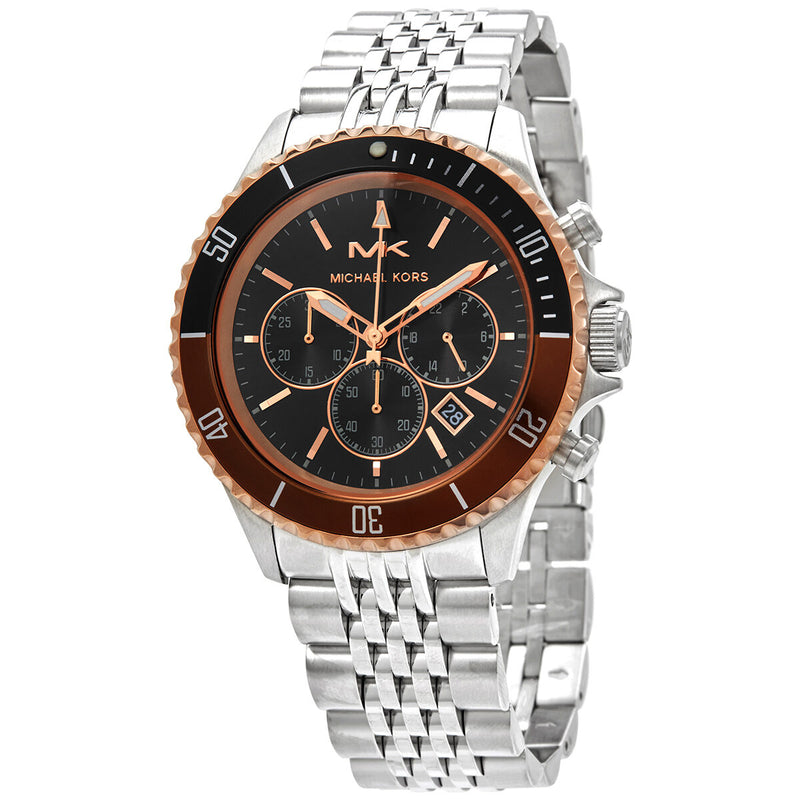 Michael Kors Bayville Chronograph Quartz Black Dial Men's Watch #MK8725 - Watches of America