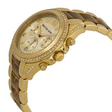 Michael Kors Blair Chronograph Champagne Dial Gold-tone Tortoise-shell Acetate Ladies Watch MK6094 - Watches of America #2