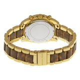 Michael Kors Blair Chronograph Champagne Dial Gold-tone Tortoise-shell Acetate Ladies Watch MK6094 - Watches of America #3