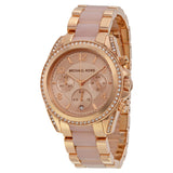Michael Kors Blair Chronograph Rose Dial Ladies Watch MK5943 - Watches of America