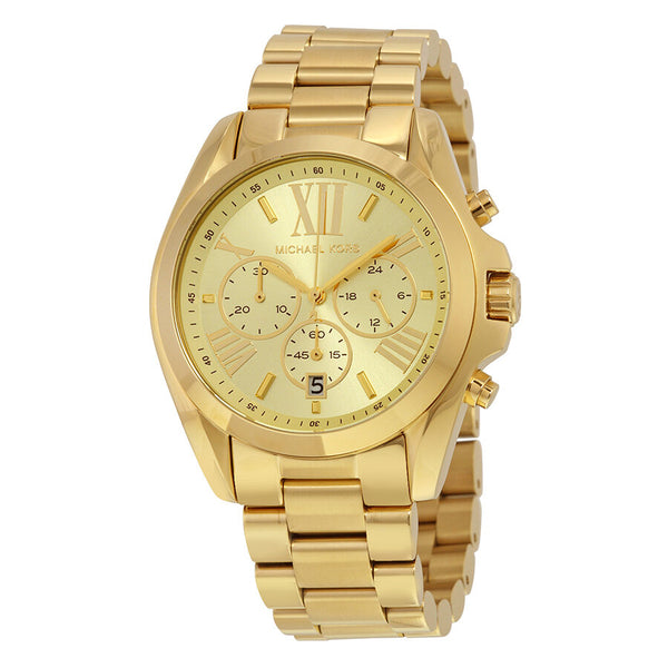 Michael Kors Bradshaw Chronograph Champagne Dial Unisex Watch #MK5605 - Watches of America
