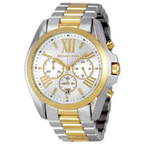 Michael Kors Bradshaw Chronograph Silver and Gold-tone Watch #MK5627 - Watches of America