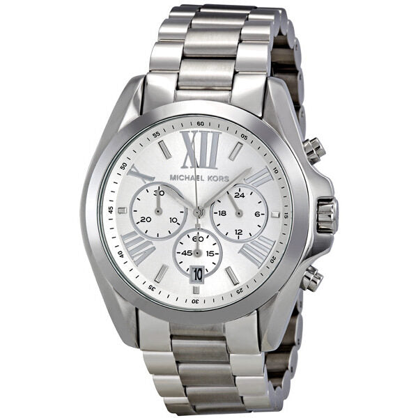 Michael kors bradshaw silver tone clearance watch