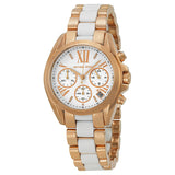 Michael Kors Bradshaw Chronograph White Dial Ladies Watch MK5907 - Watches of America