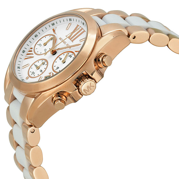 Michael Kors Bradshaw Chronograph White Dial Ladies Watch MK5907 - Watches of America #2