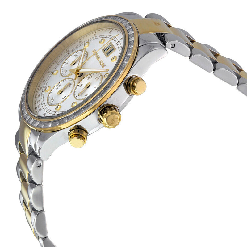 Michael Kors Brinkley Chronograpgh Silver Dial Ladies Watch MK6188 - Watches of America #2