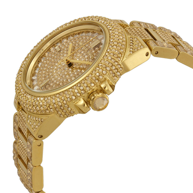 Michael Kors Camille Crystal Encrusted Gold Ion-plated Ladies