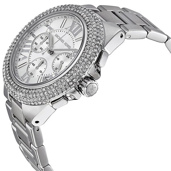 Michael Kors Camille Light-Silver Dial Chronograph Unisex Watch MK5634 - Watches of America #2