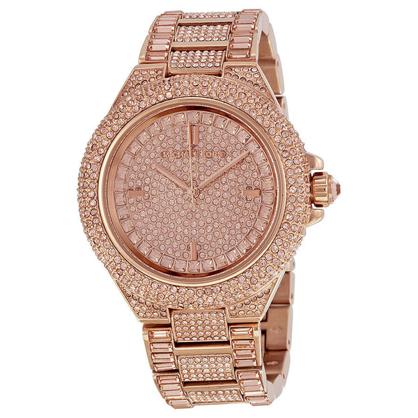 Michael Kors Camille Rose Dial Rose Gold-tone Ladies Watch MK5862 - Watches of America