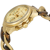 Michael Kors Chain Link Acrylic Gold-tone Ladies Watch MK4222 - Watches of America #2