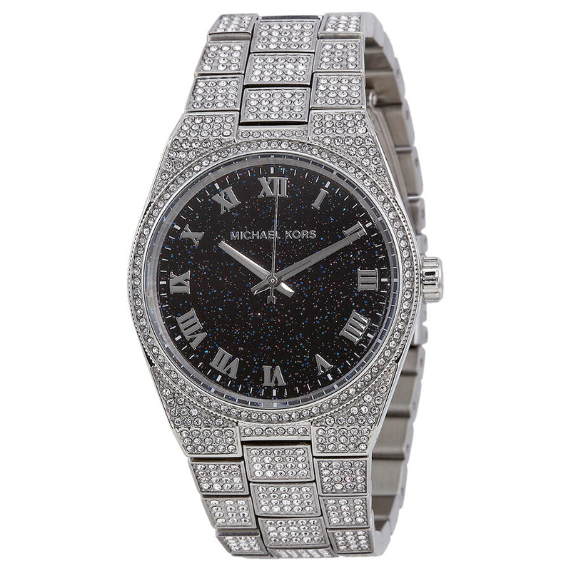 Michael Kors Channing Black Crystal Pave Stainless Steel Watch MK6089 - Watches of America