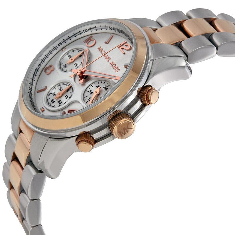 Michael Kors Chronograph Bracelet Silver-Tone Dial Ladies Watch MK5315 - Watches of America #2