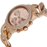 Michael Kors Chronograph Rose Dial Rose Gold Ion-plated Ladies Watch MK3247 - Watches of America #2