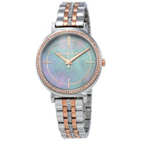 Michael Kors Cinthia Grey Mother of Pearl Ladies Watch MK3642 - Watches of America