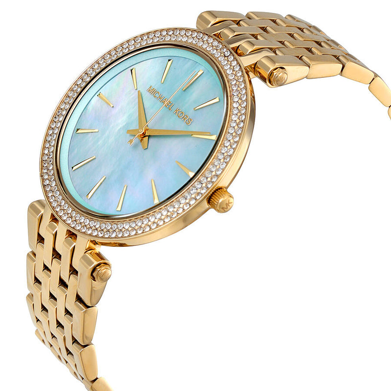 Michael Kors Darci Blue Green Mother of Pearl Dial Ladies Watch MK3498 - Watches of America #2
