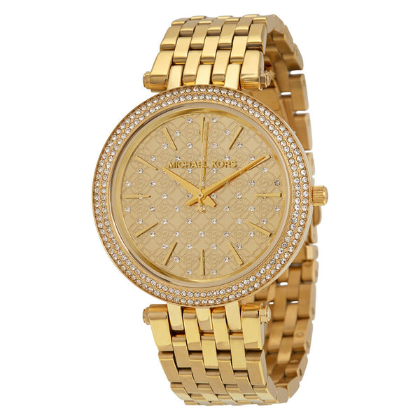 Michael Kors Darci Gold Crystal-set Dial Gold-tone Ladies Watch #MK3398 - Watches of America