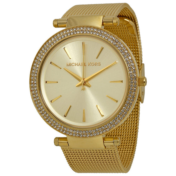 Michael Kors Darci Gold Tone Stainless Steel Ladies Watch MK3368 - Watches of America