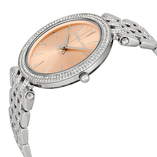 Michael Kors Darci Rose-Gold-tone Dial Steel Crystal Ladies Watch MK3218 - Watches of America #2