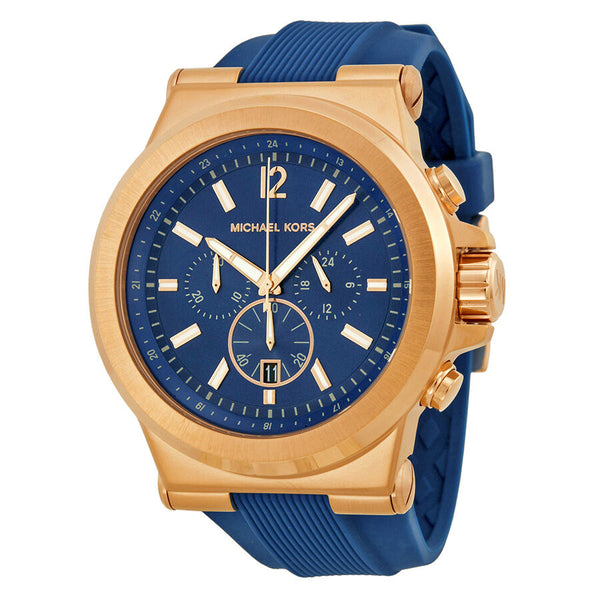 Michael Kors Dylan Chronograph Navy Dial Men's Watch #MK8295 - Watches of America