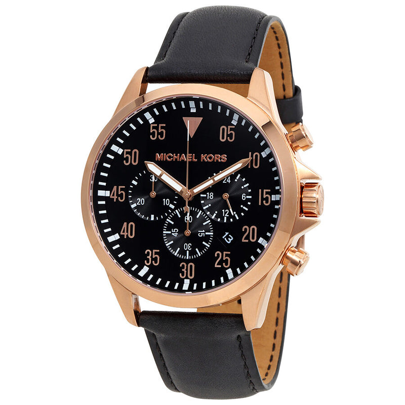 Michael Kors Gage Chronograph Black Dial Men's Watch MK8535 - Watches of America