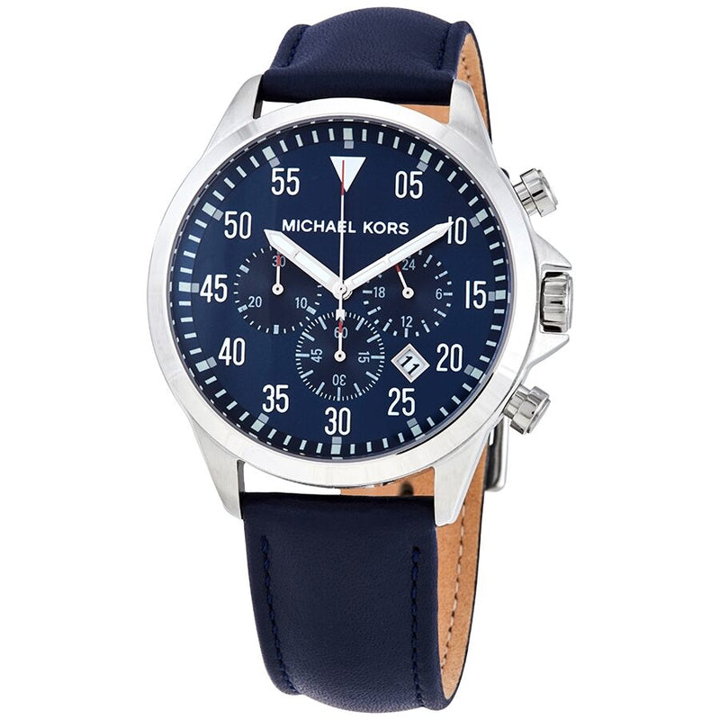 Michael Kors Gage Chronograph Quartz Blue Dial Men's Watch MK8617 - Watches of America