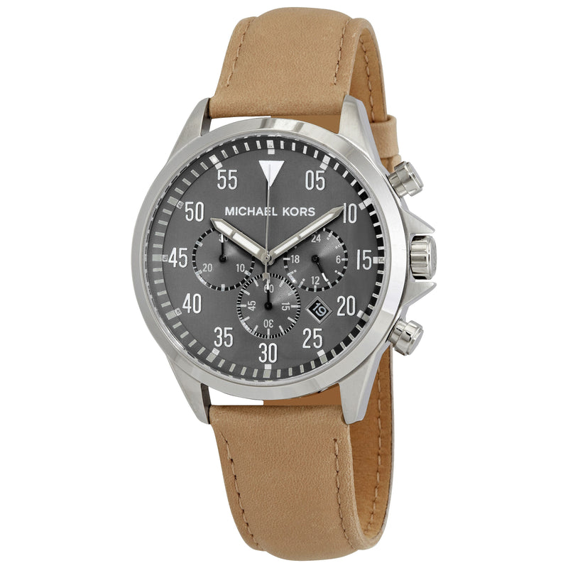 Michael Kors Gage Chronograph Quartz Grey Dial Men's Watch #MK8616 - Watches of America