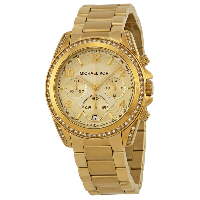 Michael kors gold clearance glitz watch