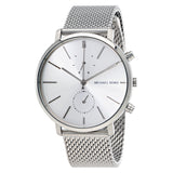 Michael Kors Jaryn Silver Dial Men's Stainless Steel Mesh Watch MK8541 - Watches of America