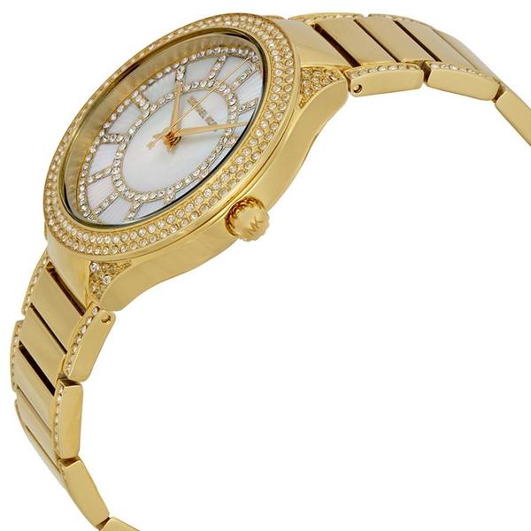 Michael Kors Kerry Mother of Pearl Dial Reloj de señora en tono dorado MK3312
