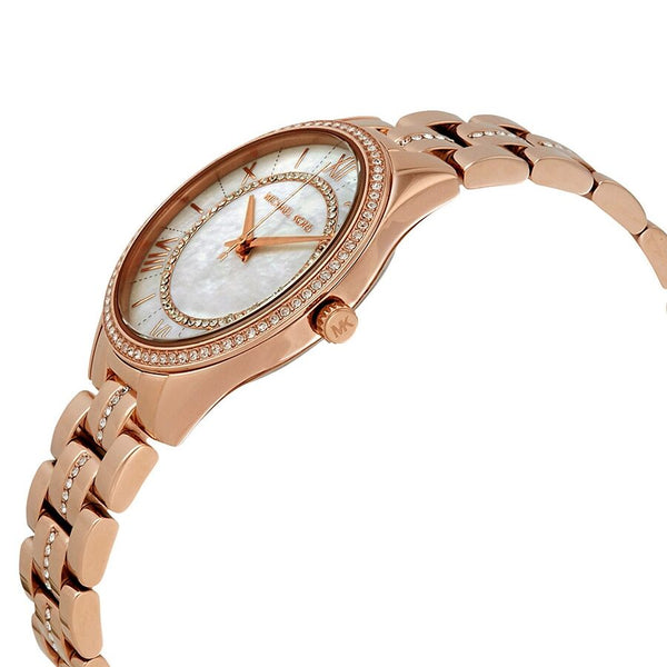 Michael Kors Lauryn Crystal Mother of Pearl Dial Ladies Watch #MK3716 - Watches of America #2