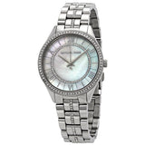 Michael Kors Lauryn Crystal Mother of Pearl Dial Ladies Watch MK3900 - Watches of America