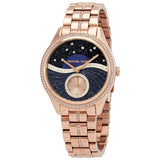 Michael Kors Lauryn Crystal Quartz Black Dial Watch MK3723 - Watches of America