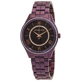 Michael Kors Lauryn Quartz Crystal Black Dial Ladies Watch MK3724 - Watches of America