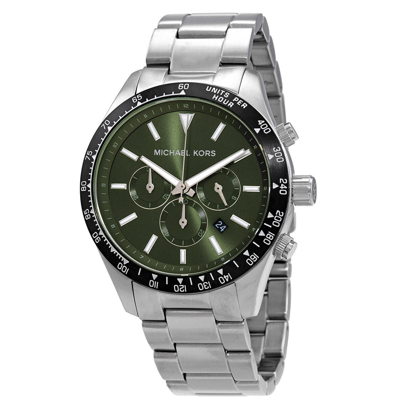 Michael Kors Layton Chronograph Quartz Green Dial Men's Watch MK8912 - Watches of America