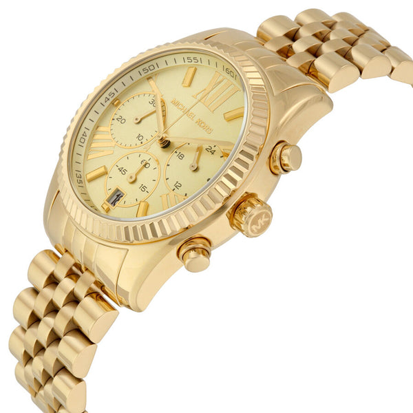 Michael Kors Lexington Chronograph Champagne Dial Ladies Watch #MK5556 - Watches of America #2