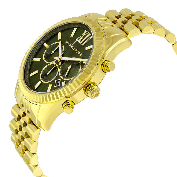 Michael Kors Lexington Chronograph Green Dial Men's Watch #MK8446 - Watches of America #2