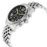 Michael Kors Lexington Chronograph Green Dial Stainless Steel Ladies Watch MK6222 - Watches of America #2
