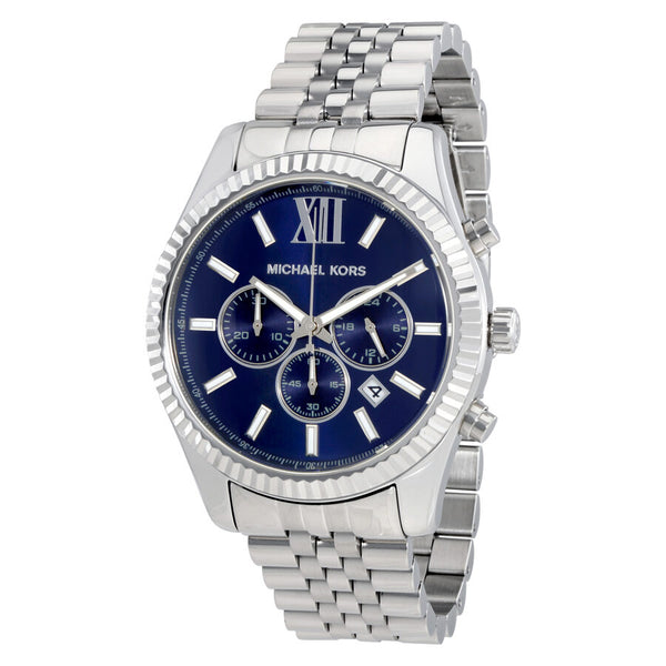 Michael Kors Lexington Chronograph Navy Dial Men's Watch #MK8280 - Watches of America