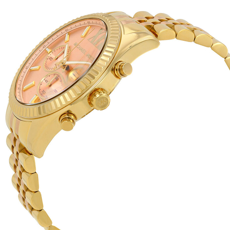 Michael Kors Lexington Rose Gold-tone Dial Ladies Chronograph Watch MK6473 - Watches of America #2