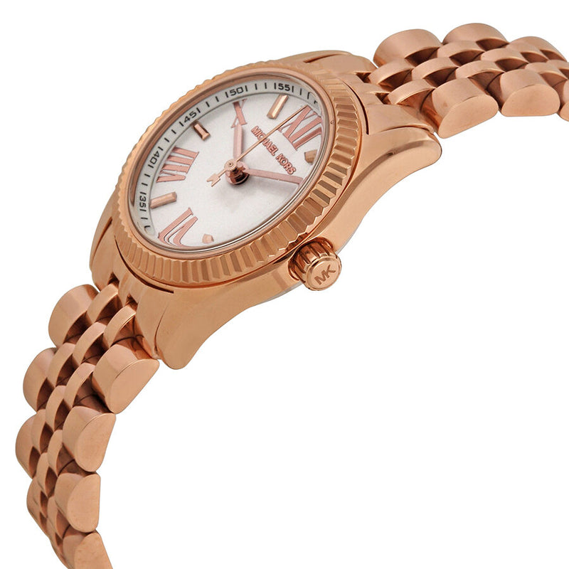 Michael Kors Lexington White Dial Rose Gold-tone Ladies Watch MK3230 - Watches of America #2