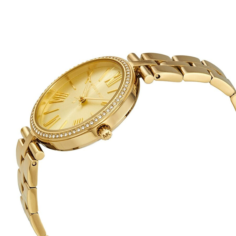 Michael Kors Maci Crystal Yellow Gold Dial Ladies Watch MK3903 - Watches of America #2