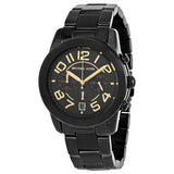 Michael Kors Mercer Chronograph Black Dial Black-plated Ladies Watch MK5858 - Watches of America