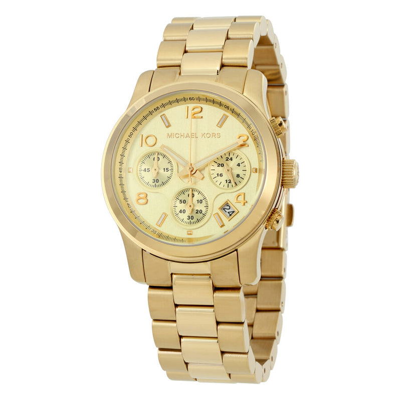 Michael Kors Midsized Chronograph Gold-tone Unisex Watch MK5055 - Watches of America