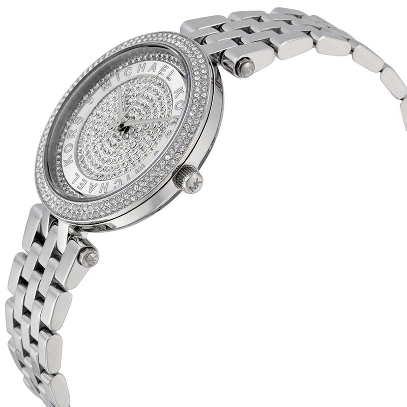 Michael Kors Mini Darci Crystal Pave Dial Stainless Steel Ladies Watch MK3476 - Watches of America #2