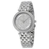 Michael Kors Mini Darci Crystal Pave Dial Stainless Steel Ladies Watch MK3476 - Watches of America
